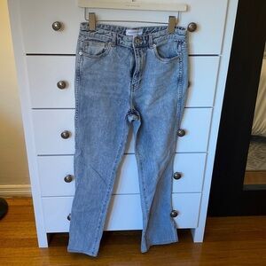 Something Navy High Rise Slit light blue Jeans, size 8